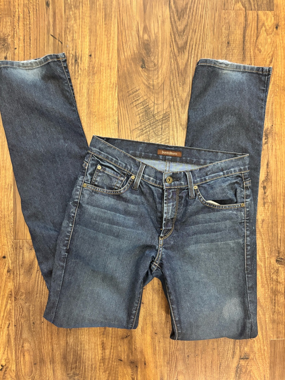 James Jeans Hunter Dark Blue Straight Leg Jeans